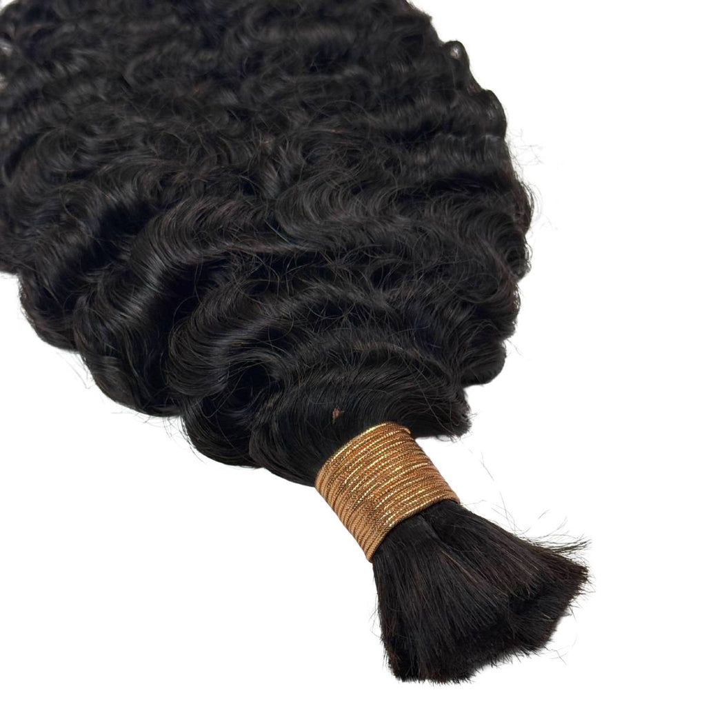 Burmese Curly Bulk 100% Human Braiding Hair - Private Label