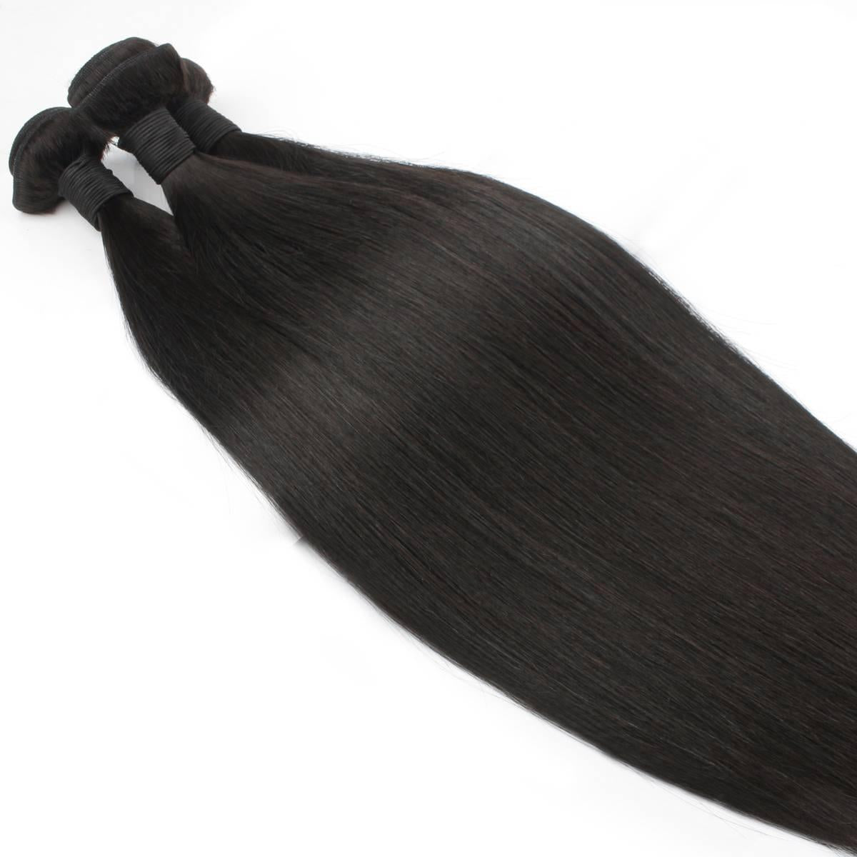 Malaysian Straight 100% Human Hair Bundle Deals - Private Label