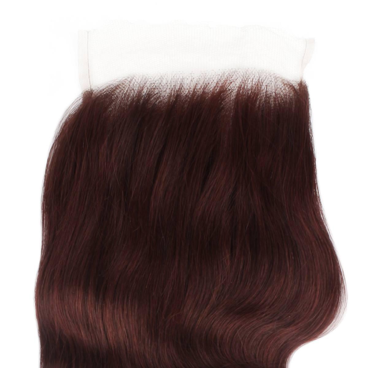 Burgundy Body Wave 5x5 HD Lace Human Hair Closure - Private Label