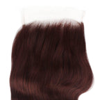 Burgundy Body Wave 5x5 HD Lace Human Hair Closure - Private Label
