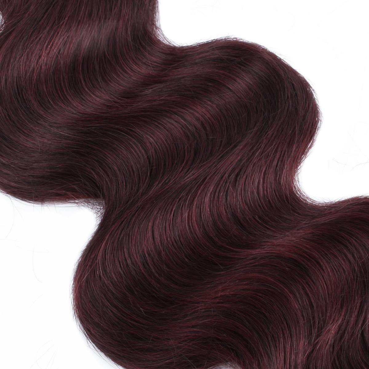 Burgundy Body Wave 100% Human Hair Bundles - Private Label