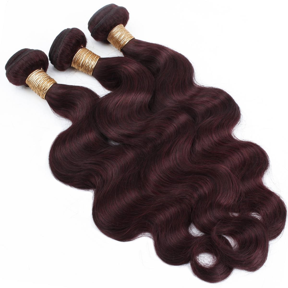 Burgundy Body Wave Bundle Deals - Private Label