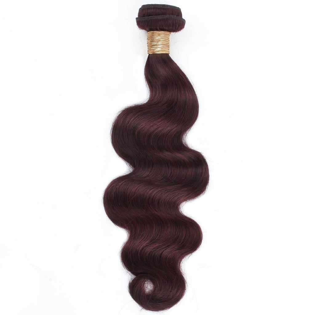 Burgundy Body Wave 100% Human Hair Bundles - Private Label