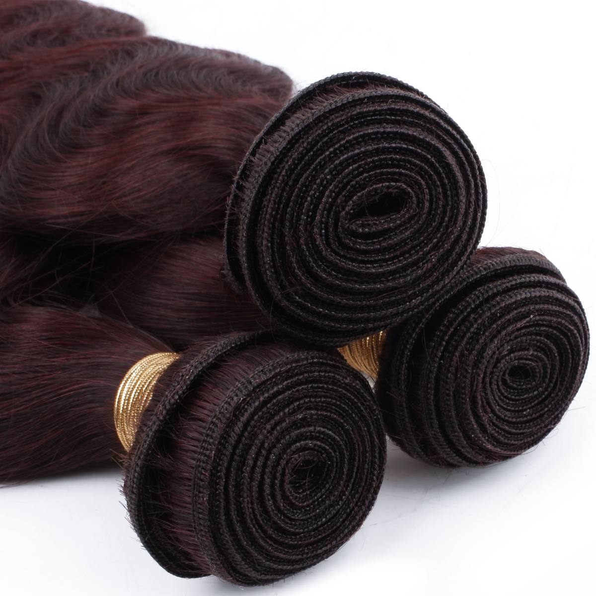 Burgundy Body Wave Bundle Deals - Private Label