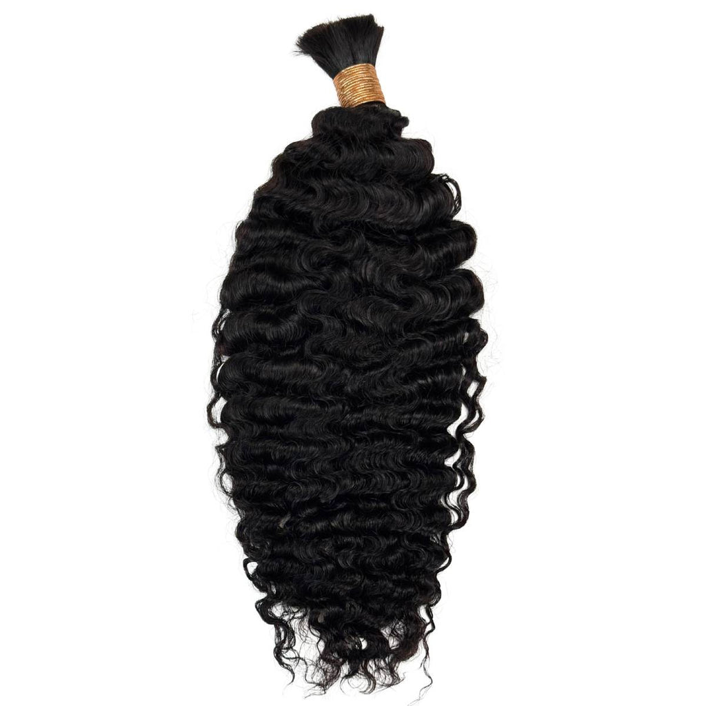 Burmese Curly Bulk 100% Human Braiding Hair - Private Label