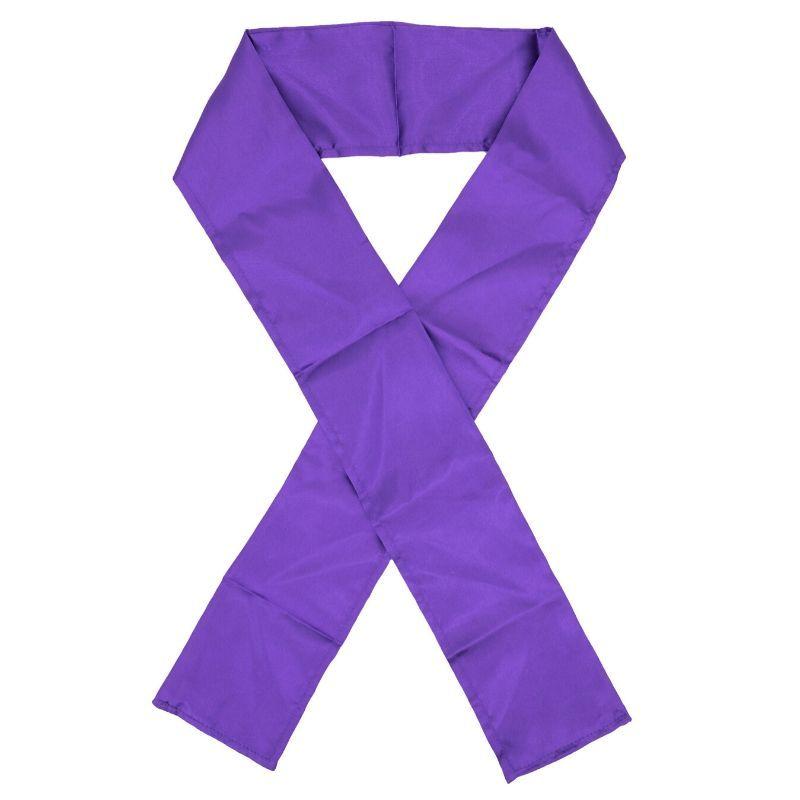 silk edge scarf purple