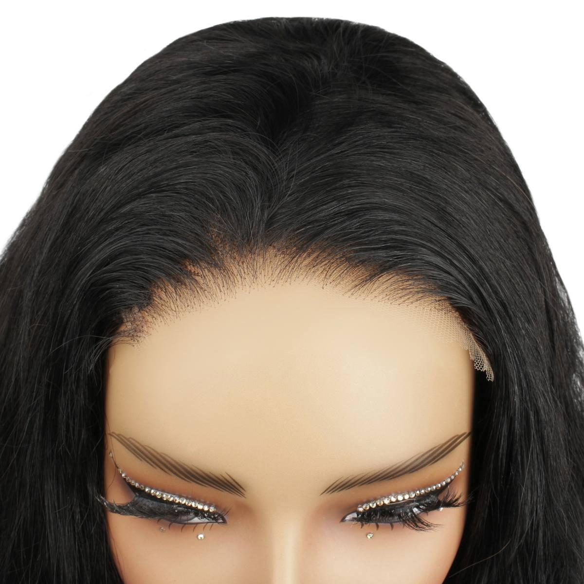 Jet Black Body Wave 5x5 HD Closure Wig - Private Label
