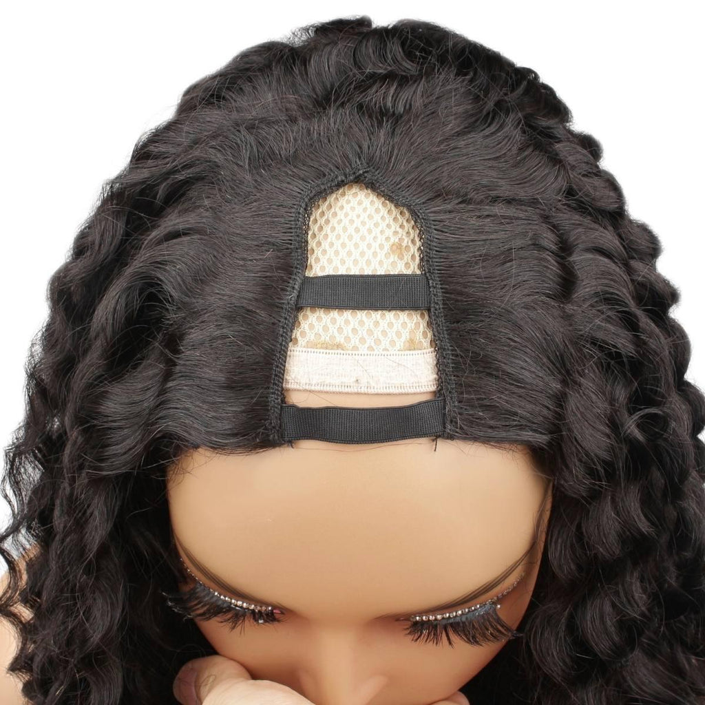 Italian Curl V Part 100% Human Hair Wig - Private Label