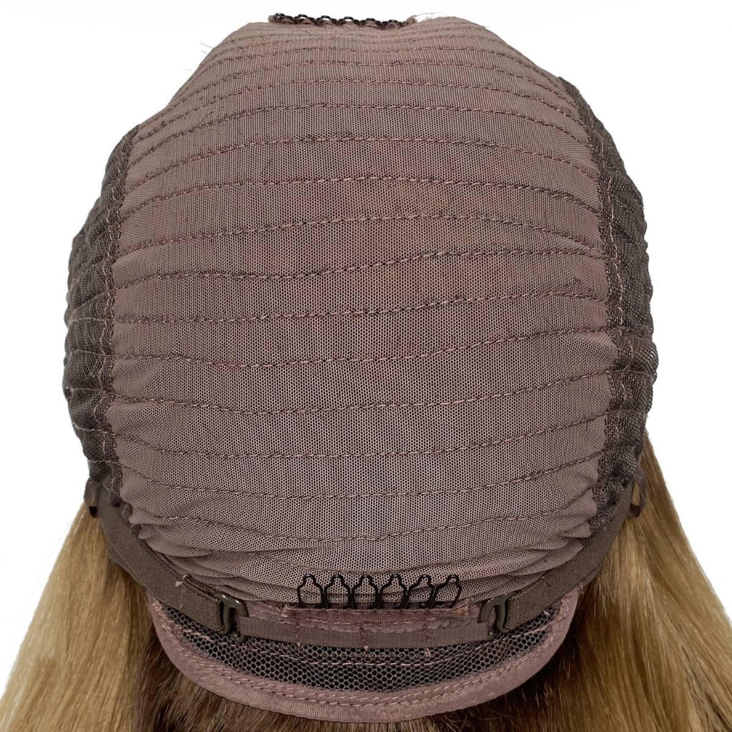 Honey Blonde Ombre Wavy 5x5 HD Lace 100% Human Hair Closure Wig - Private Label