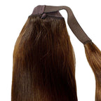 Dark Brown 100% Human Hair Ponytail Extension - Private Label