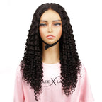Deep Curly 2x6 HD Lace Closure 100% Human Hair Glueless Wig - Private Label