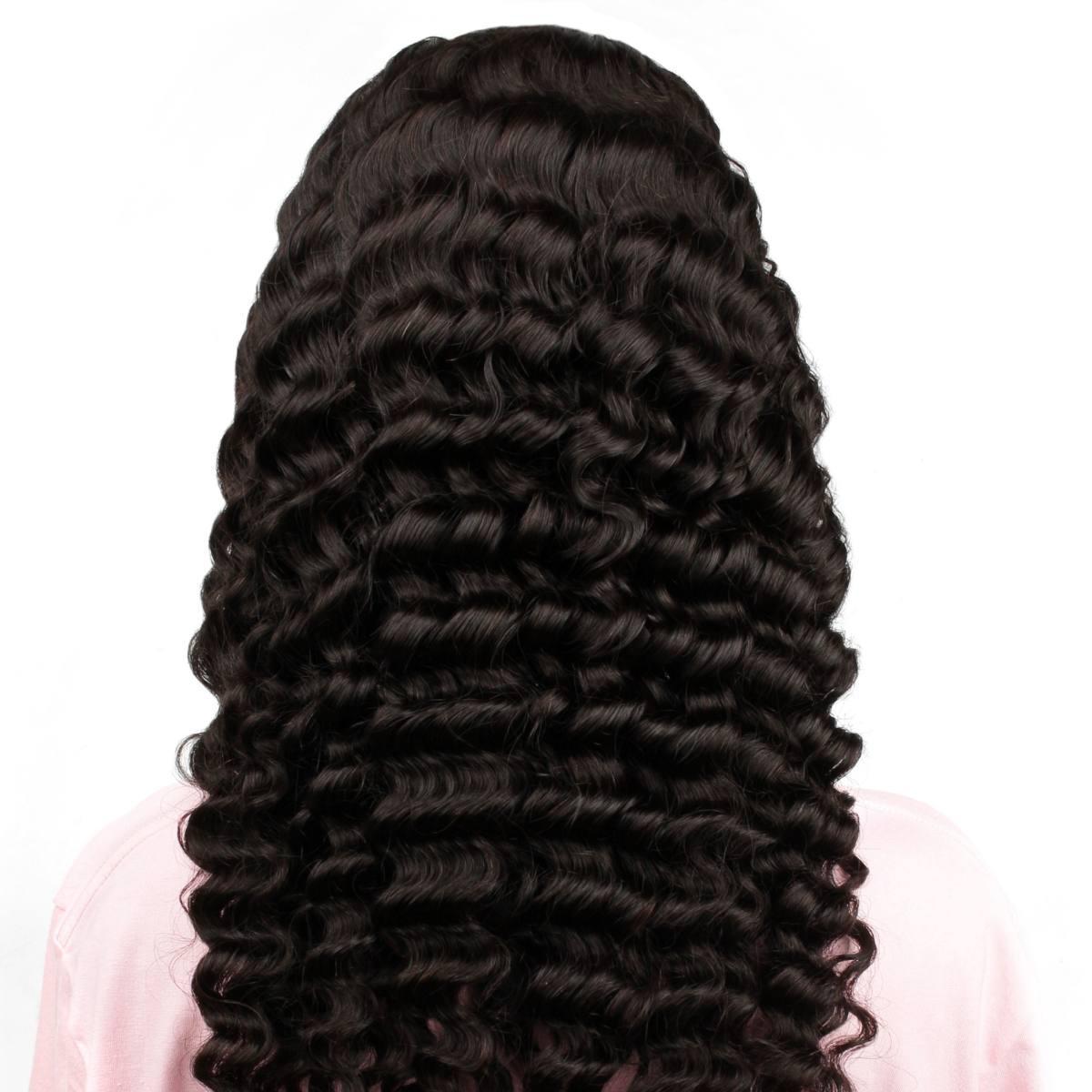 Deep Wave 2x6 HD Lace Closure 100% Human Hair Glueless Wig - Private Label