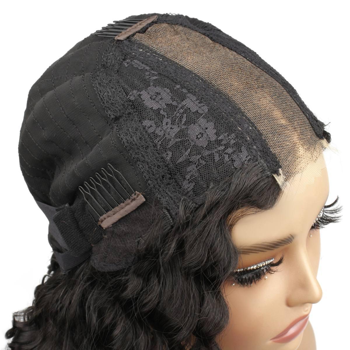 Deep Wave 2x6 HD Lace Closure 100% Human Hair Glueless Wig - Private Label