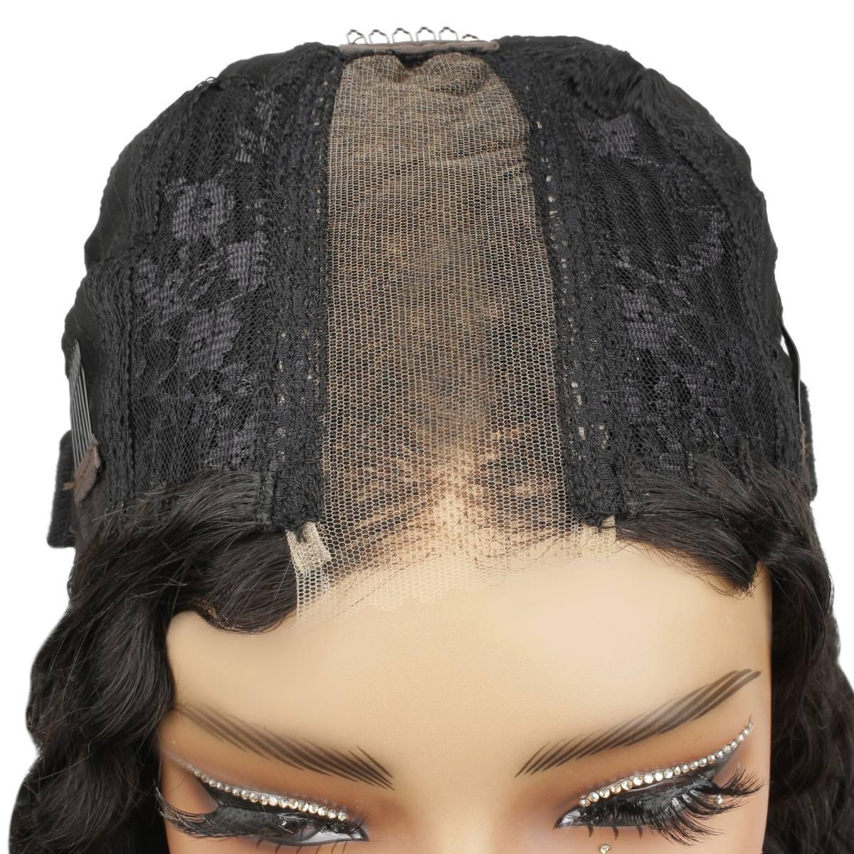 Deep Wave 2x6 HD Lace Closure 100% Human Hair Glueless Wig - Private Label