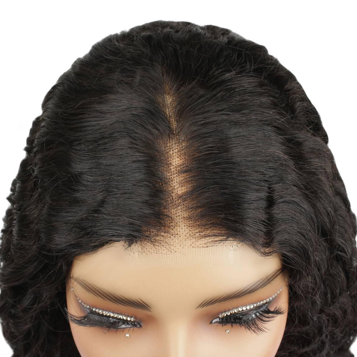 Deep Wave 2x6 HD Lace Closure 100% Human Hair Glueless Wig - Private Label