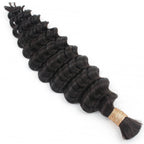 Deep Wave Bulk 100% Human Braiding Hair - Private Label