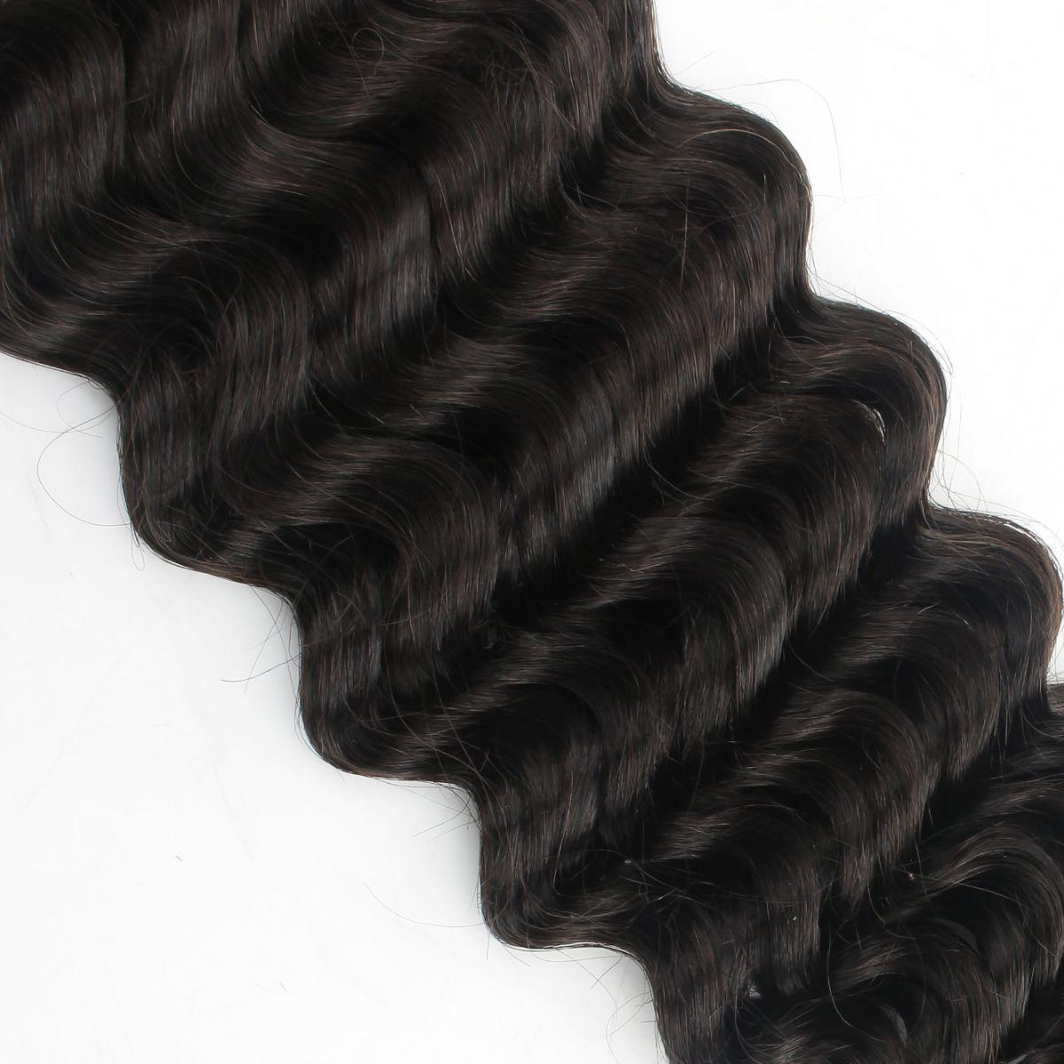 deep wave texture bulk human braiding hair