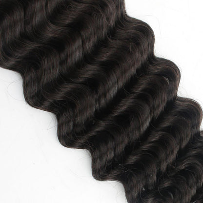 deep wave texture bulk human braiding hair