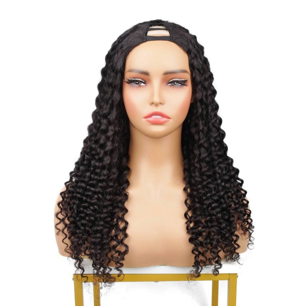 Deep Curl V Part 100% Human Hair Wig - Private Label