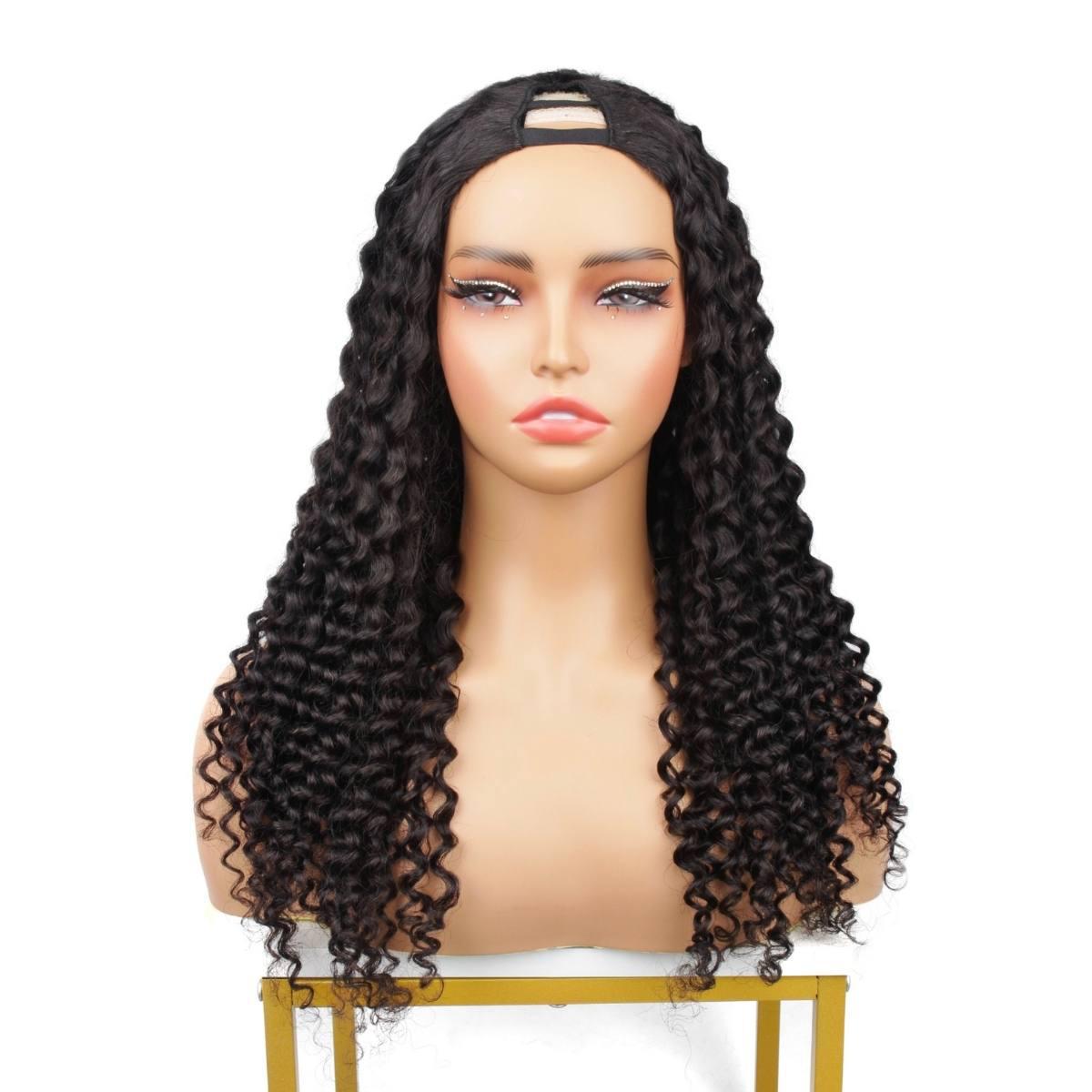 Deep Curl V Part 100% Human Hair Wig - Private Label