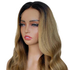 Raw Dark Blonde Balayage Wavy 5x5 HD Closure Wig - Private Label