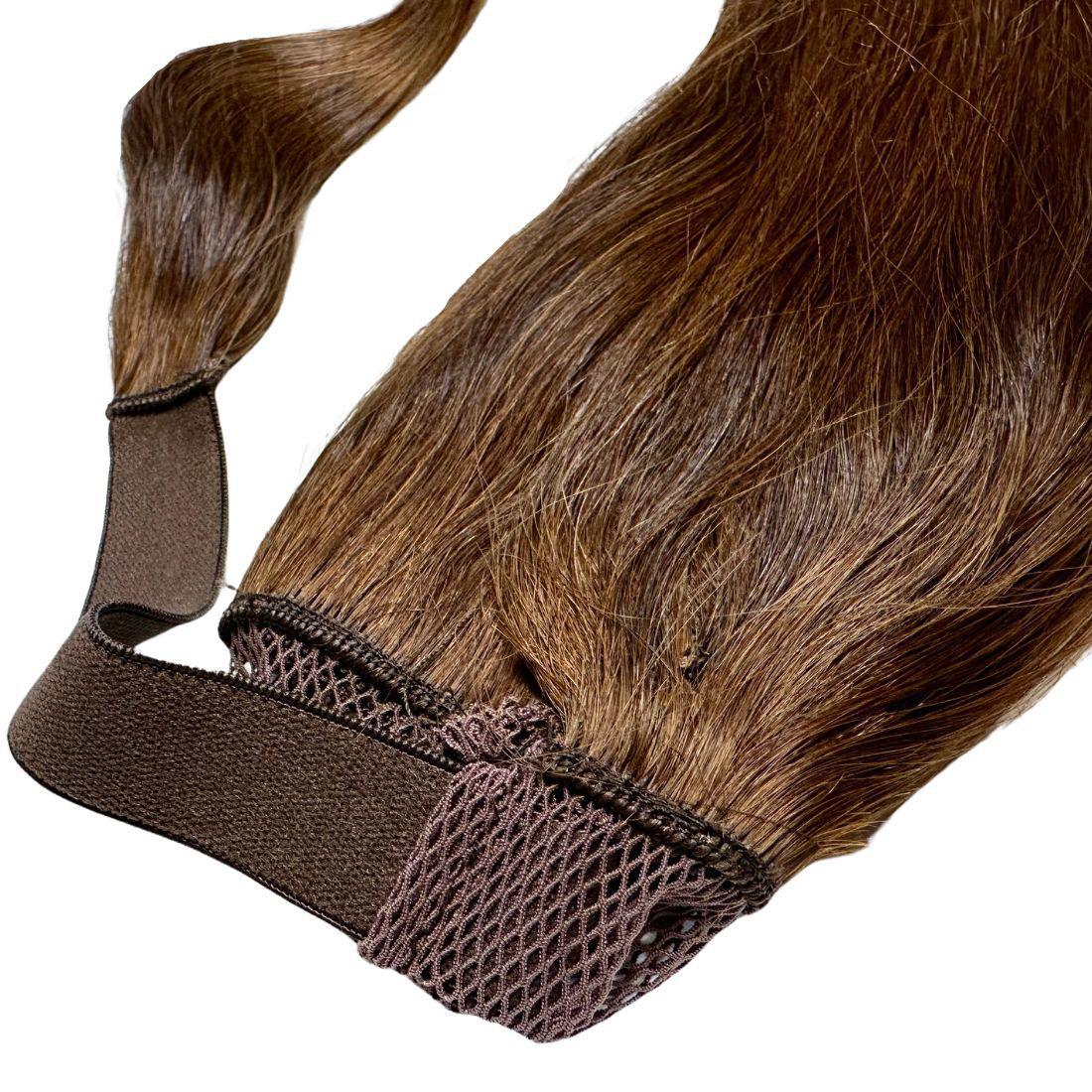 Dark Brown 100% Human Hair Ponytail Extension - Private Label