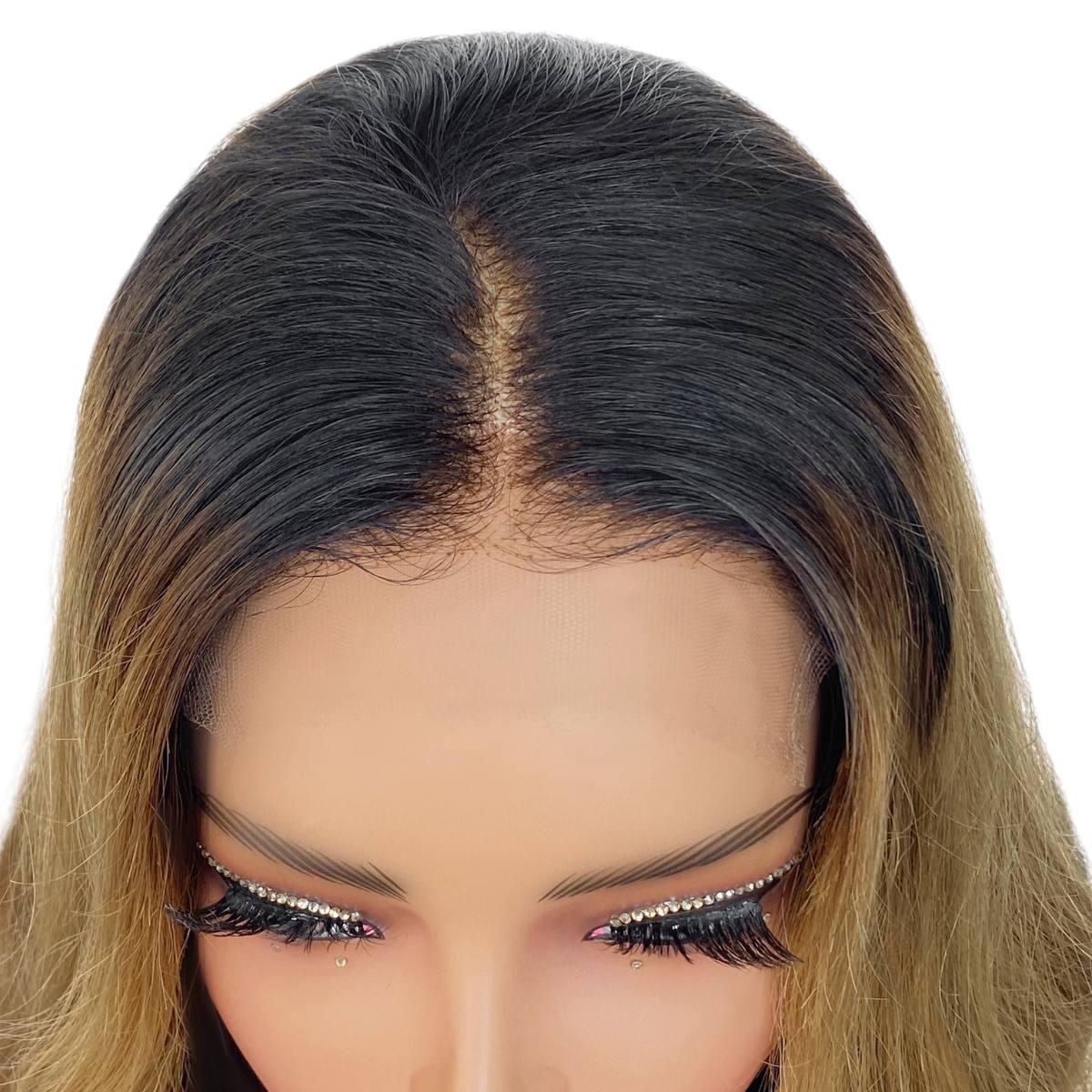 Raw Dark Blonde Balayage Wavy 5x5 HD Closure Wig - Private Label