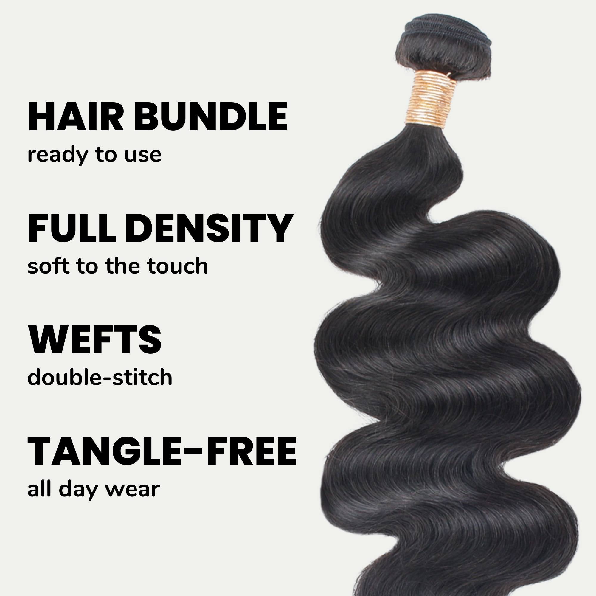 Brazilian Body Wave 100% Human Hair Bundles - Private Label
