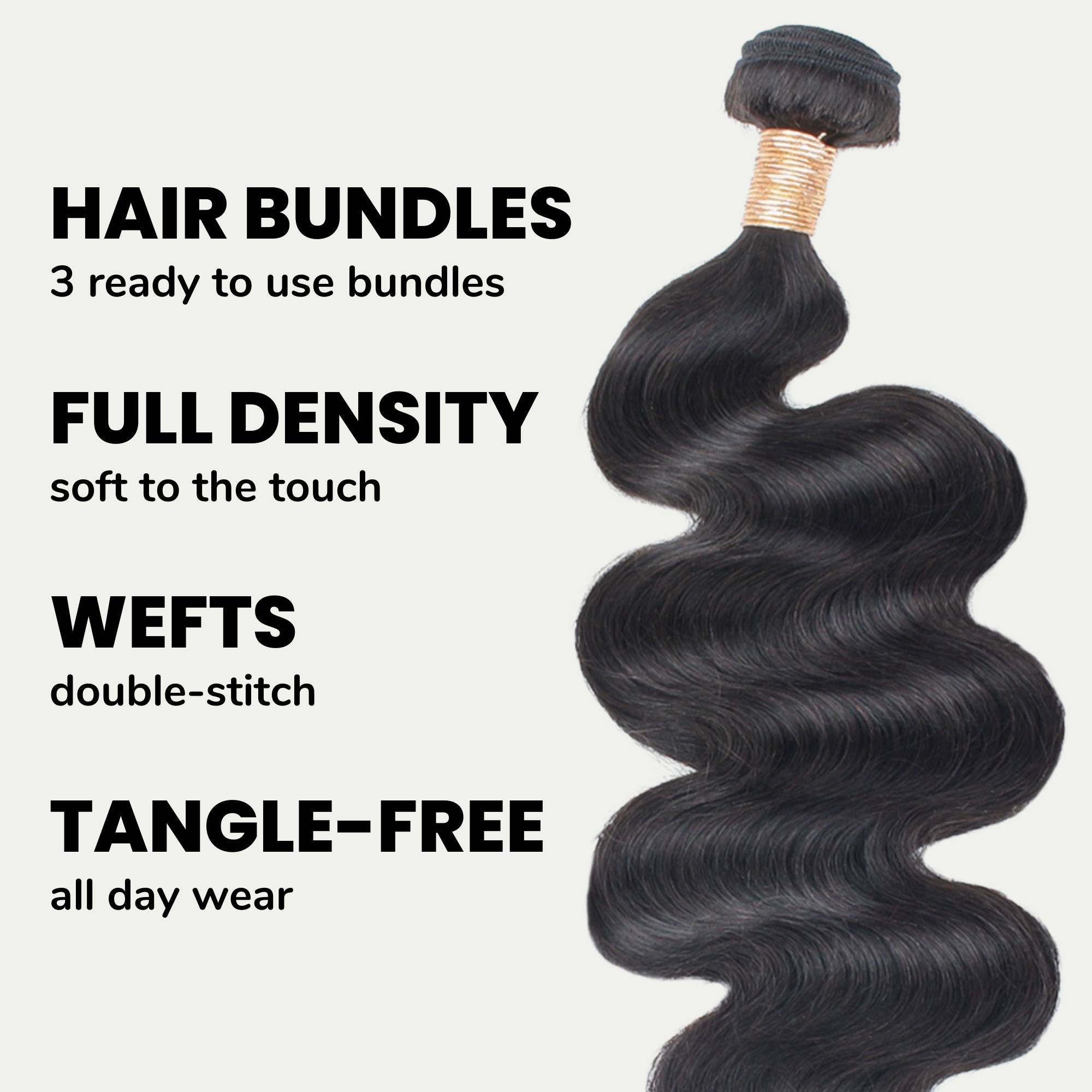 Brazilian Body Wave 100% Human Hair Bundle Deals - Private Label