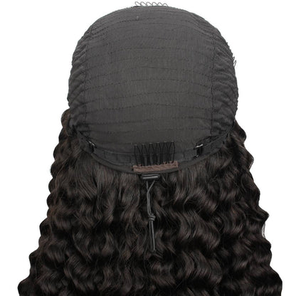 Kinky Curly Human Hair Half Wig