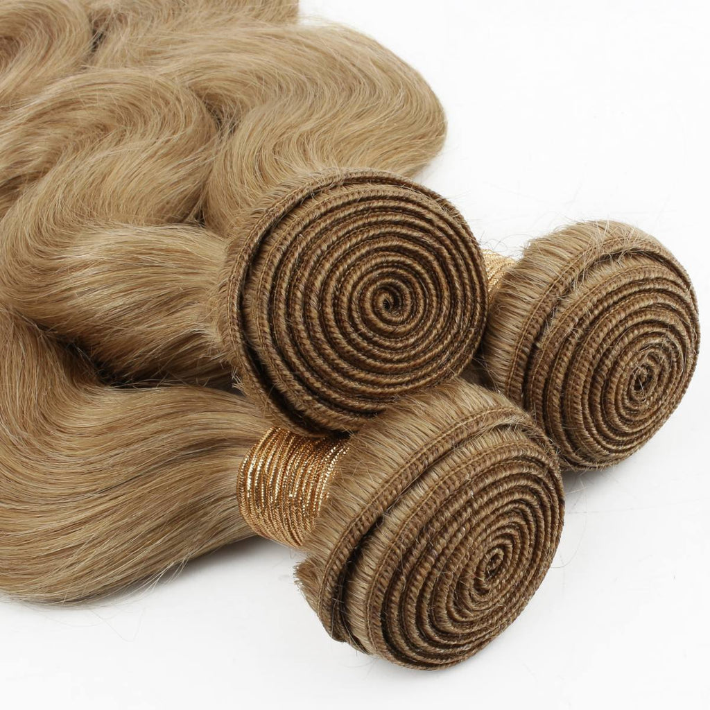 Honey Blonde Body Wave 100% Human Hair Bundle Deals - Private Label