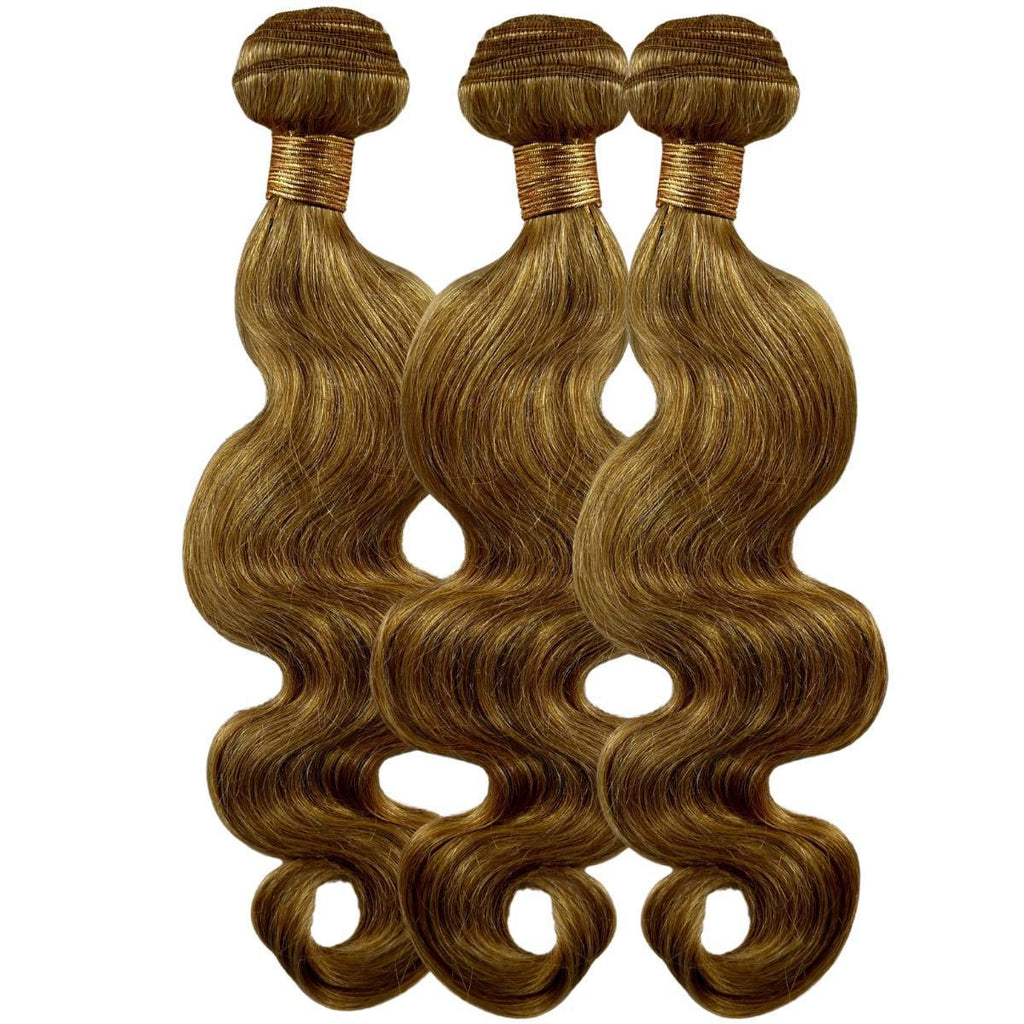 Honey Blonde Body Wave 100% Human Hair Bundle Deals - Private Label