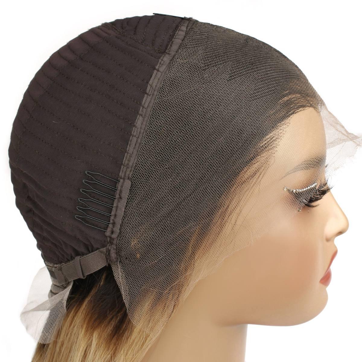 Honey Blonde Ombre Straight 13x4 HD Lace 100% Human Hair Front Wig - Private Label