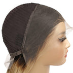 Honey Blonde Ombre Straight 13x4 HD Lace 100% Human Hair Front Wig - Private Label