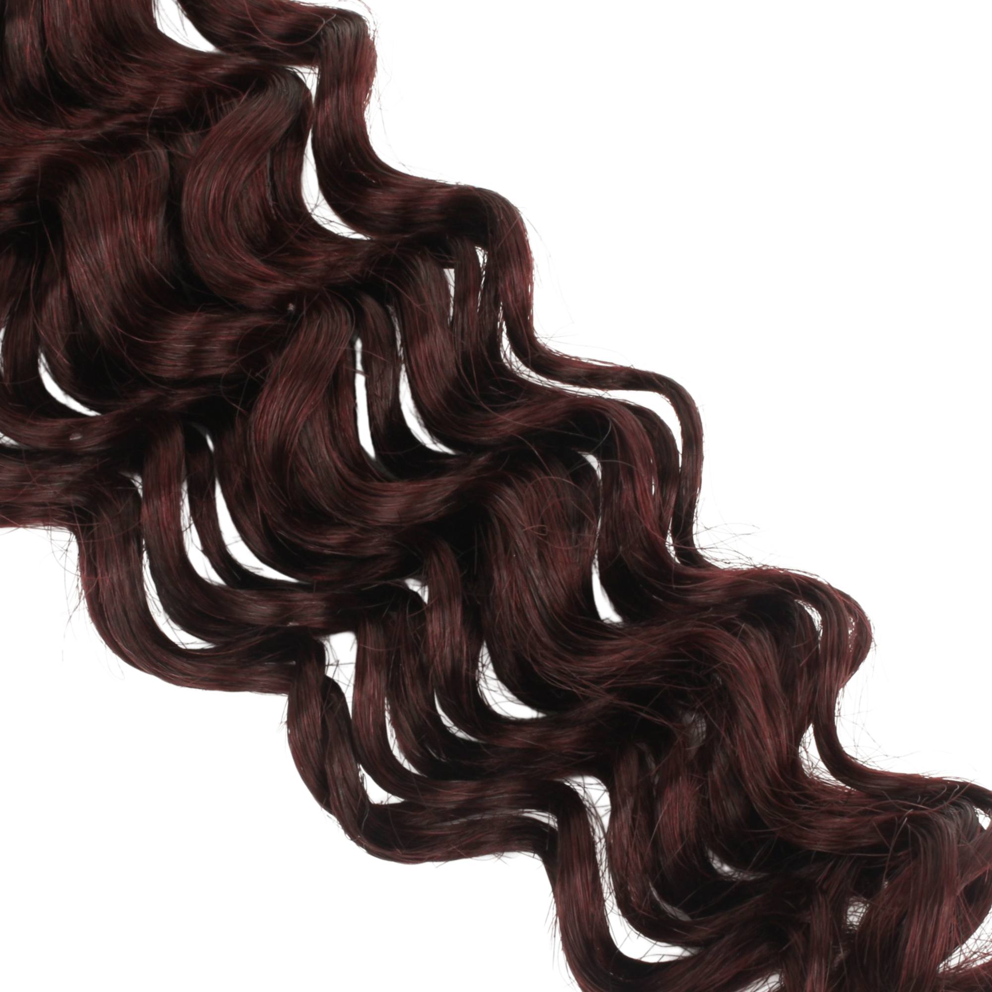 Burgundy Deep Wave Color 99J Bulk 100% Human Braiding Hair - Private Label
