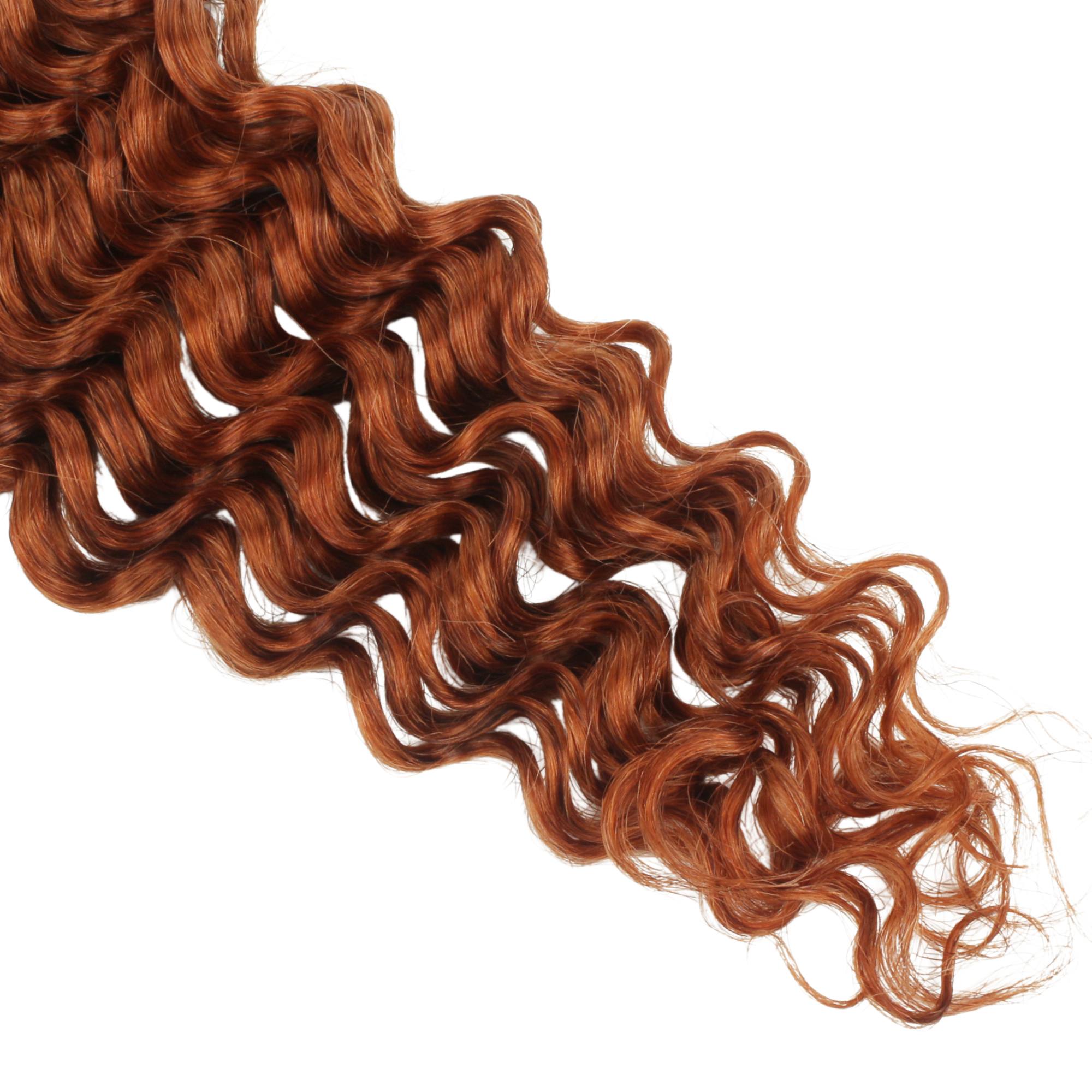 Copper Deep Wave Color 350 Bulk 100% Human Braiding Hair - Private Label
