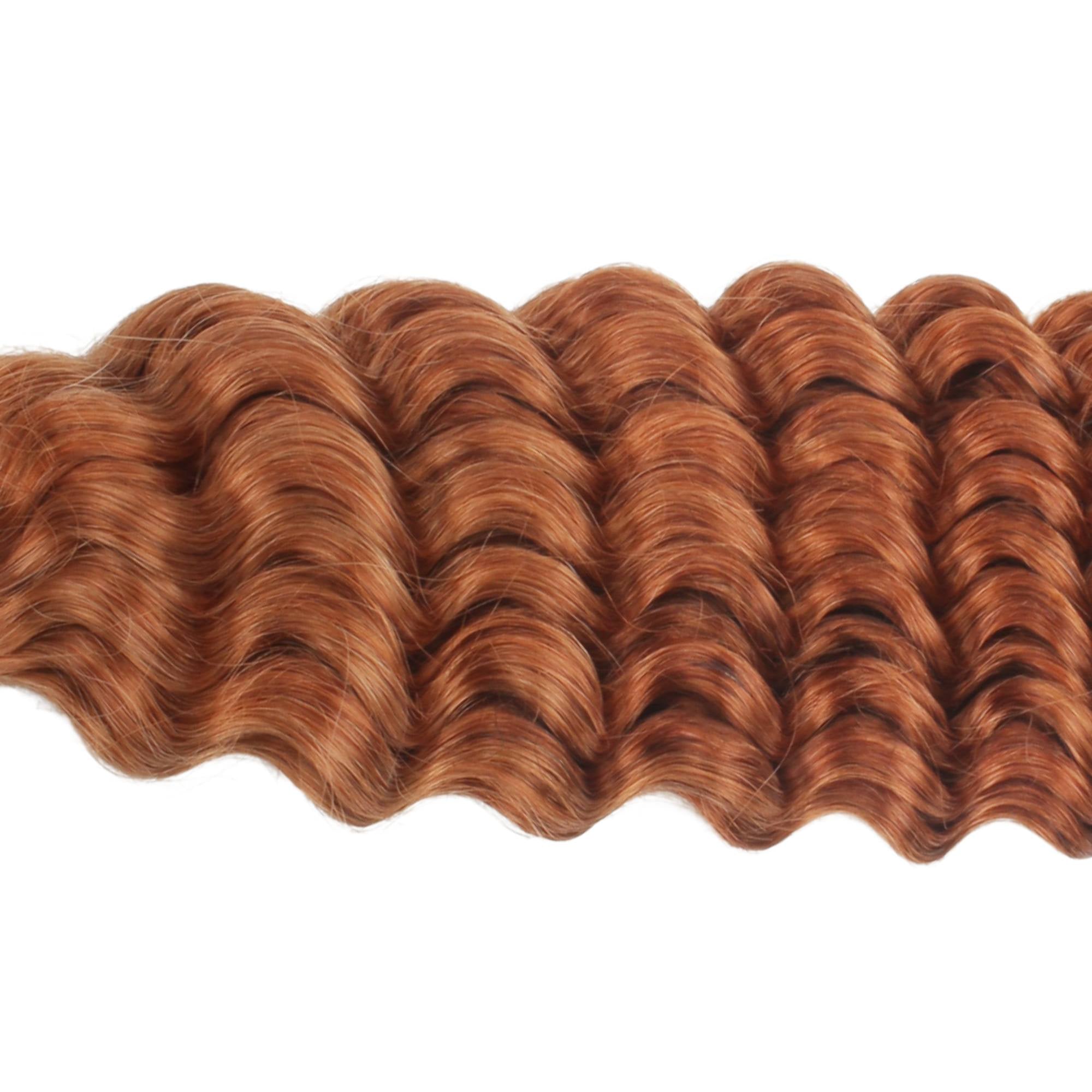 Copper Deep Wave Color 350 Bulk 100% Human Braiding Hair - Private Label