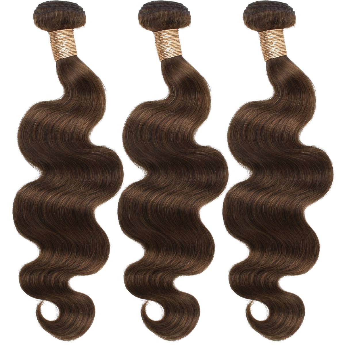Medium Brown Body Wave 100% Human Hair Bundle Deal - Private Label