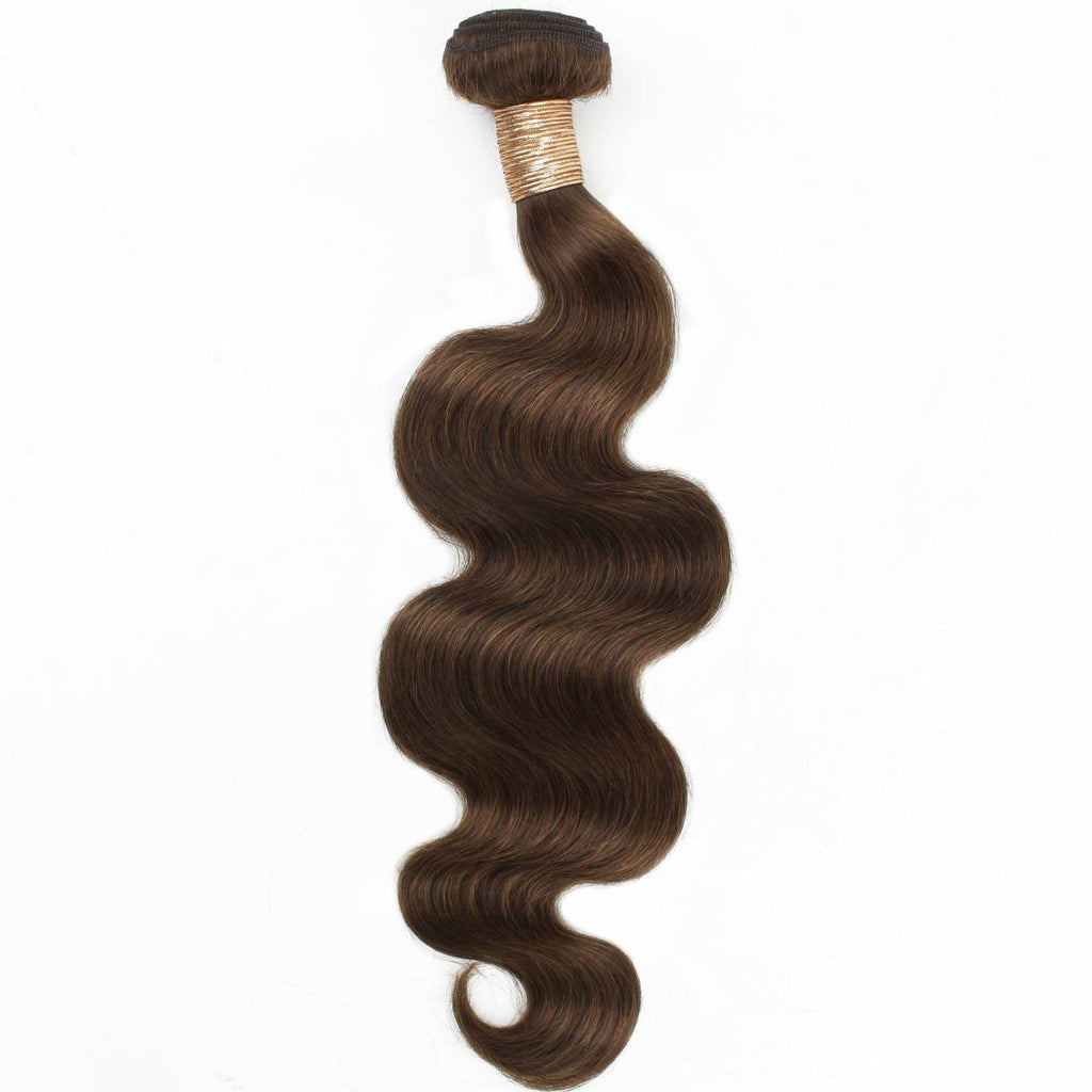 Medium Brown Body Wave 100% Human Hair Bundles - Private Label
