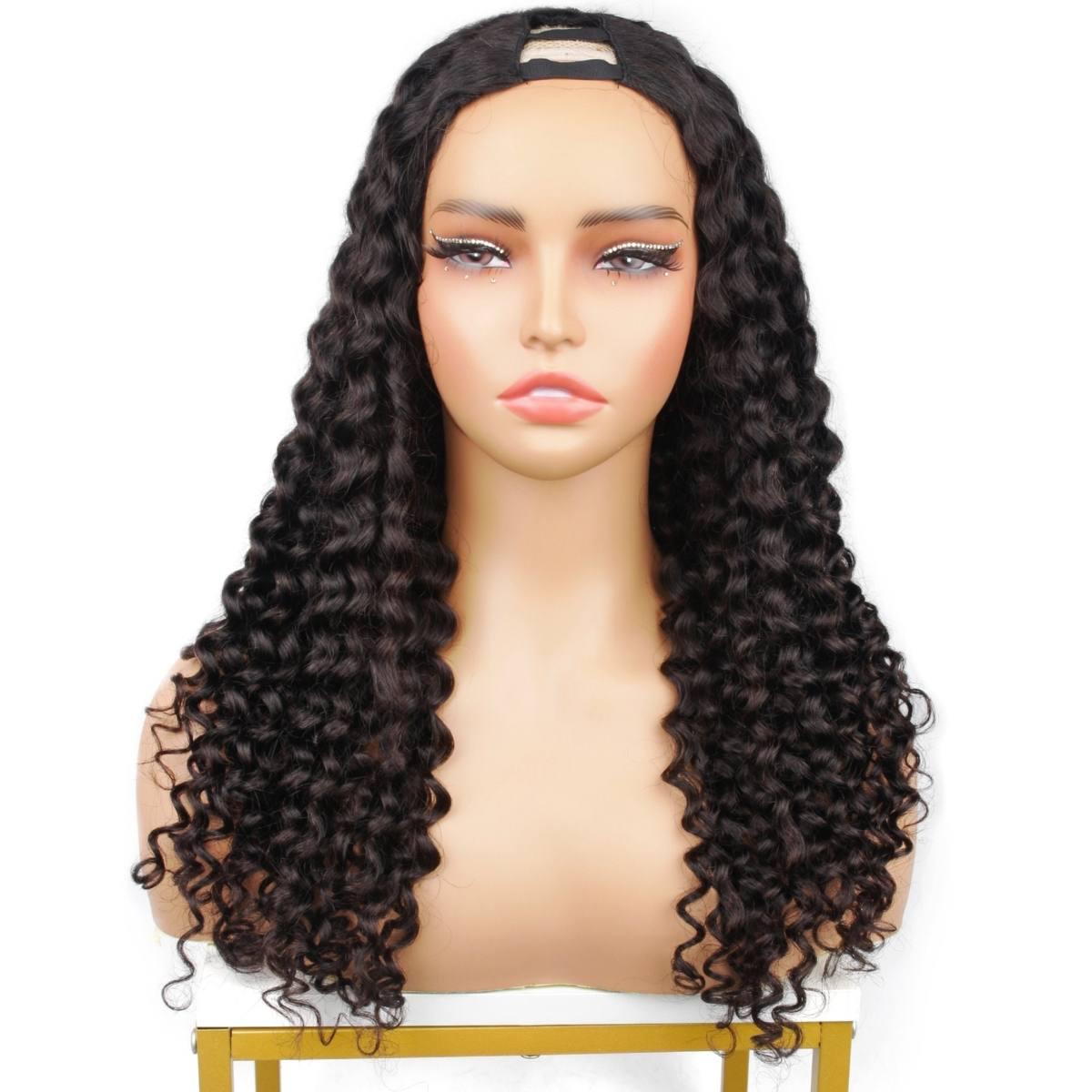 28 Inch Italian Curl V Part Wig