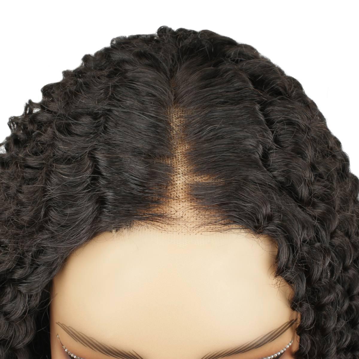Jerry Curl 2x6 HD Lace Closure 100% Human Hair Glueless Wig - Private Label