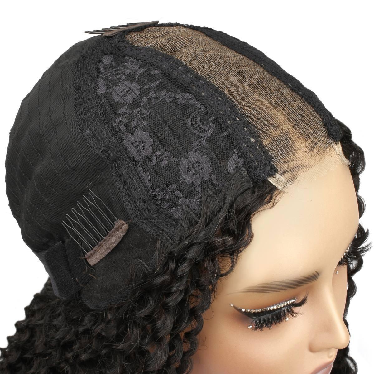 Jerry Curl 2x6 HD Lace Closure 100% Human Hair Glueless Wig - Private Label