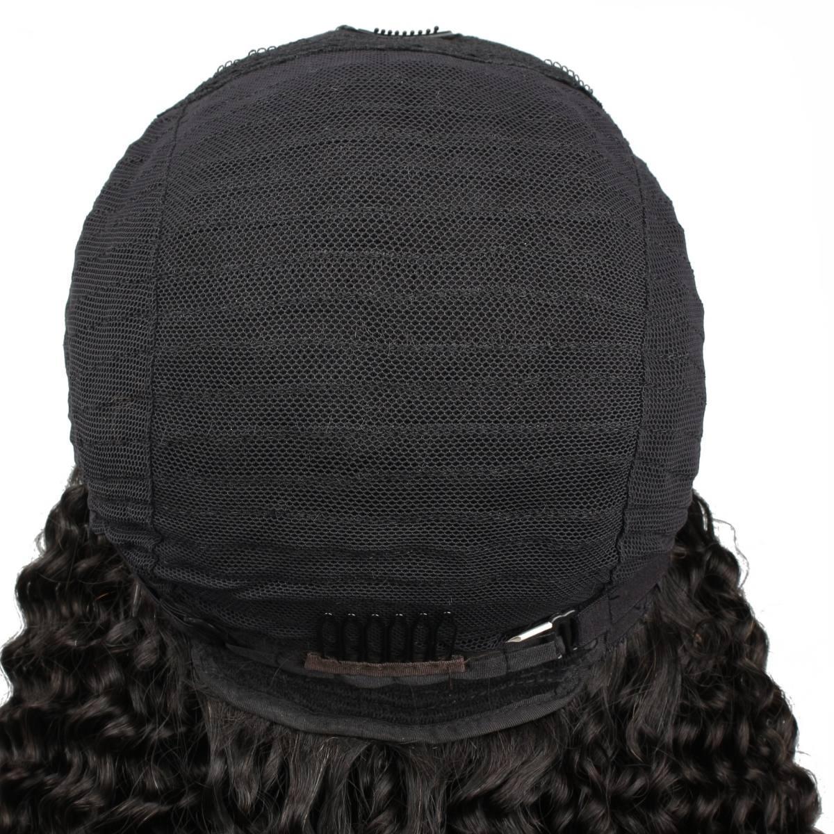 Jerry Curl U Part 100% Human Hair Wig - Private Label