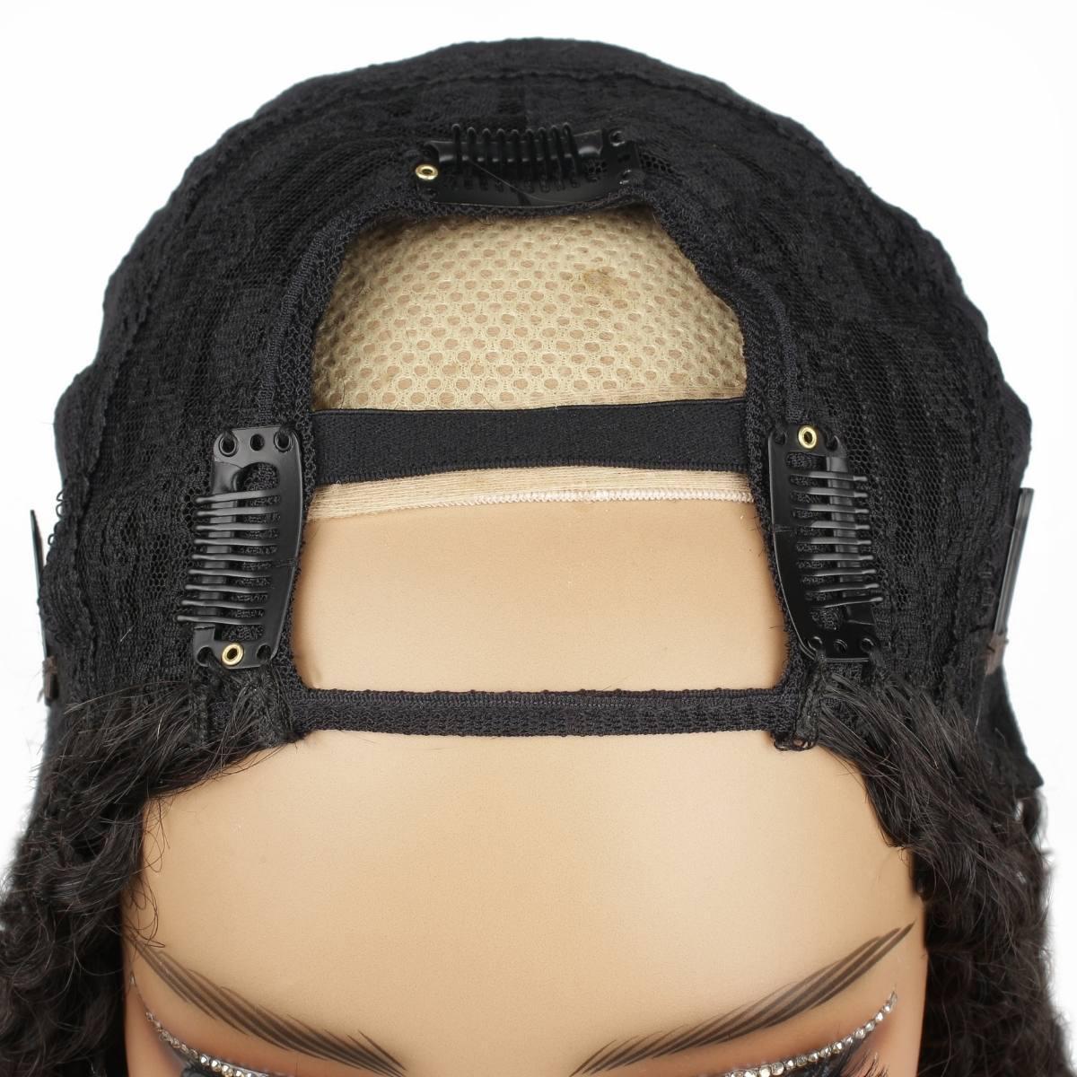 Jerry Curl U Part 100% Human Hair Wig - Private Label