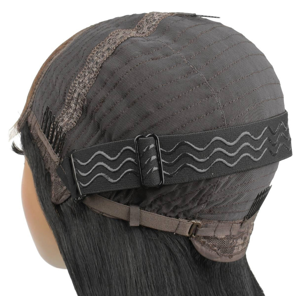 Jet Black 4x4 HD Lace Closure 100% Human Hair Bob Wig - Private Label