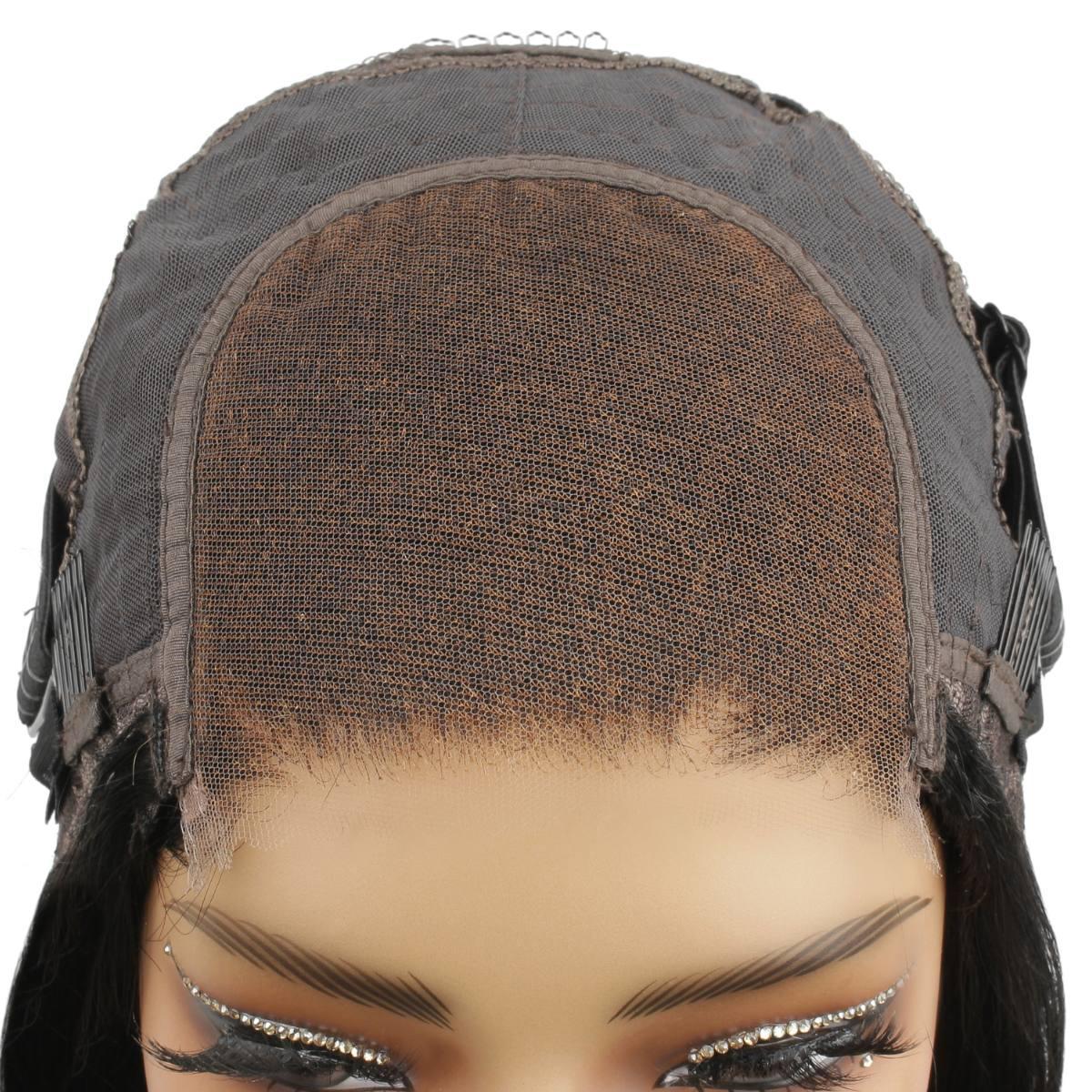 Jet Black 4x4 HD Lace Closure 100% Human Hair Bob Wig - Private Label