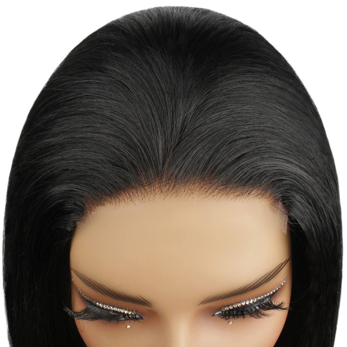 Jet Black 4x4 HD Lace Closure 100% Human Hair Bob Wig - Private Label