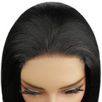 Jet Black 4x4 HD Lace Closure 100% Human Hair Bob Wig - Private Label