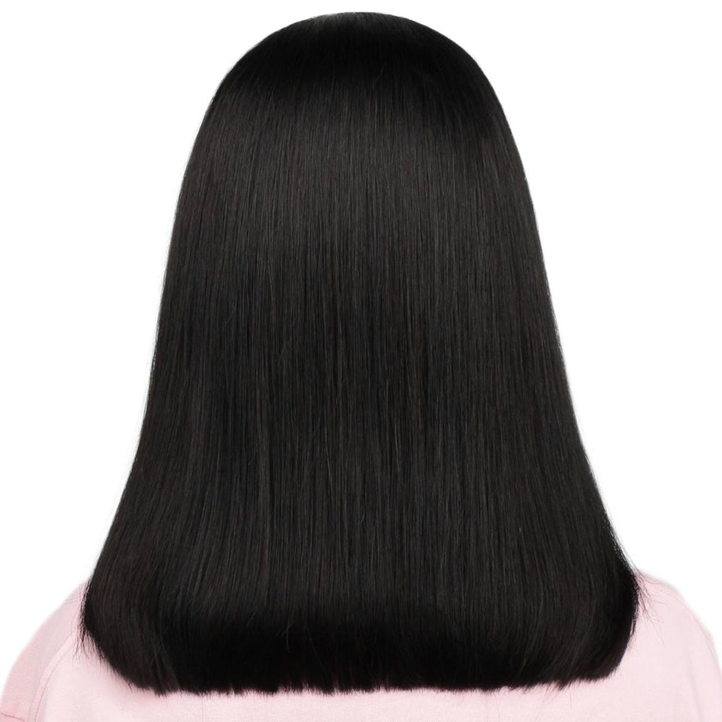 Jet Black 5x5 HD Lace Closure 100% Human Hair Bob Wig - Private Label