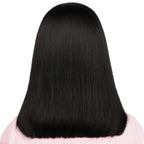 Jet Black 5x5 HD Lace Closure 100% Human Hair Bob Wig - Private Label
